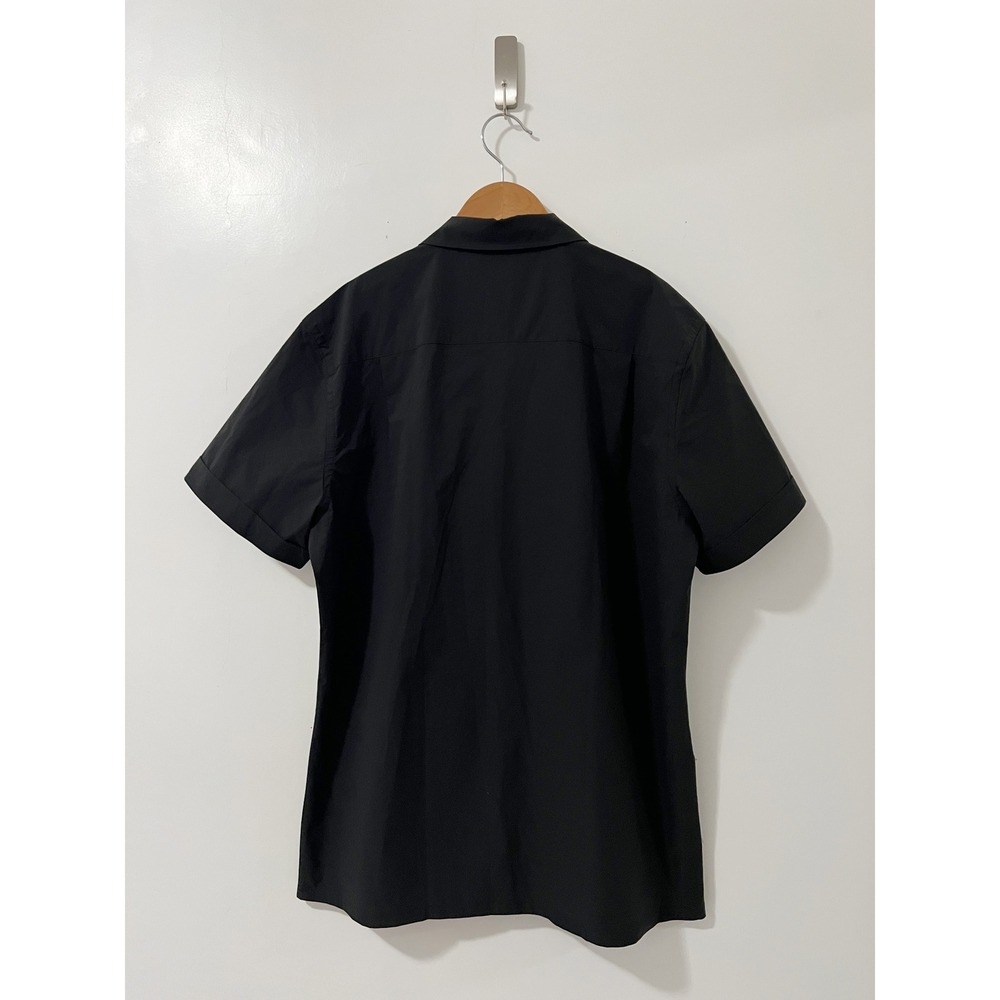 MNG Improved Mens Black Short Sleeve Button Up Thermoregulator Shirt - Picture 4 of 8
